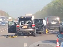 Под Рязанью внедорожник столкнулся с мотоциклистом