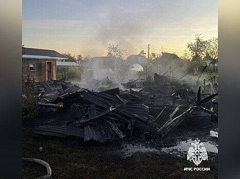 Трое мужчин погибли при пожаре в дачном доме под Вологдой