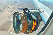 В США выясняют причины возгорания двигателя Boeing