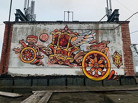 Здесь был Миша: художник из Новосибирска нарисовал в Твери два граффити
