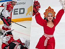 Маклауд сбил Николаева, Ice girls катались в кокошниках. Лучшие фото разгрома «Спартака»