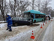 Крупное ДТП с пассажирским автобусом и универсалом произошло в Обнинске
