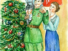 «Еще один символ подвига»: «Почта России» выпустит детские открытки про Новый 1945 год