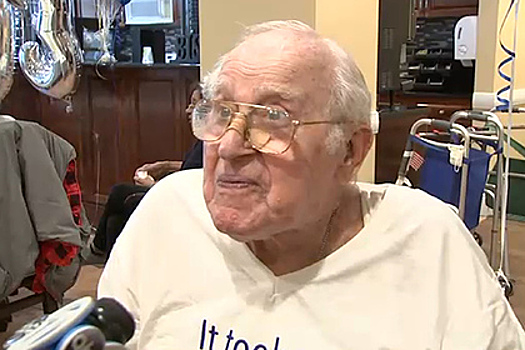 103-летний мужчина назвал оригинальную причину долголетия