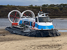 Грузы на Восточную Мессояху теперь доставляют водным транспортом на воздушной подушке