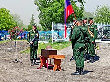 Под Курском накануне Дня памяти и скорби перезахоронили погибшего в 1943 году фронтовика