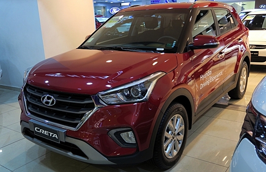 Автомобиль Hyundai Creta стал самой популярной моделью в сегменте SUV в Москве с 2017 года