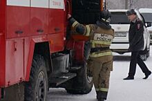 Пассажирский автобус горел утром в Липецке