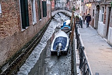 В Венеции обмелели каналы