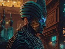 Древний Египет в стиле киберпанка: нейросеть объединила прошлое и будущее