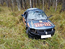 В Нерехтском районе машина такси «Форсаж» улетела с дороги