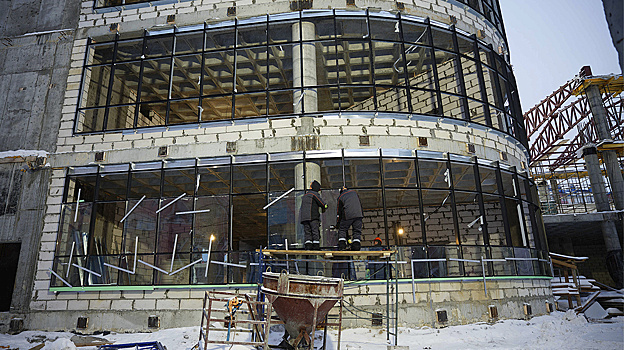 В Новом Уренгое завершается строительство крупнейшей на Ямале детской школы искусств