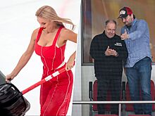 Маклаков с Запашным следили за победой «Спартака», Ice Girl прибиралась на льду. Фото