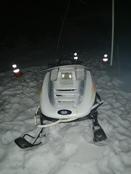 Под Бузулуком 13-летний мальчик перевернулся на снегоходе