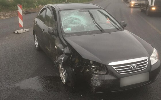 Москвичка на Kia спровоцировала ДТП в Рыбновском районе, пострадали двое