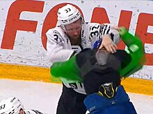 Робинсон нокаутировал Панина. В матче «Салавата» с «Трактором» состоялось 4 драки подряд