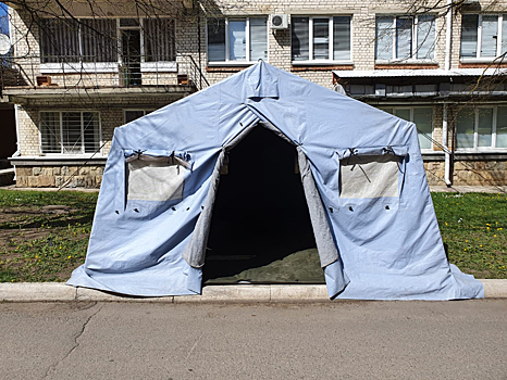 Армейскую палатку для больных коронавирусом установили в больнице Ставрополя