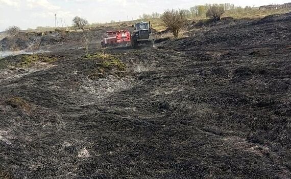 Два ландшафтных пожара произошло в Сарапульском районе Удмуртии