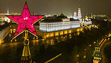 Рубиновые звезды на башнях Московского Кремля