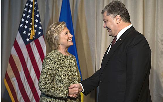 Кандидат в президенты США Хиллари Клинтон встретилась с президентом Украины Петром Порошенко. сентябрь 2016 г