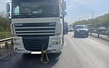 Опубликованы фото с места ДТП с фурой на Солотчинском шоссе в Рязани
