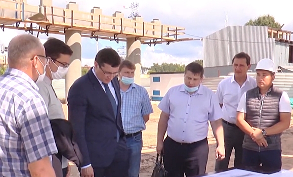 Глеб Никитин проверил ход строительства развязки на Циолковского