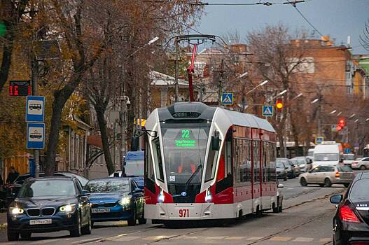 В Киеве загорелся трамвай