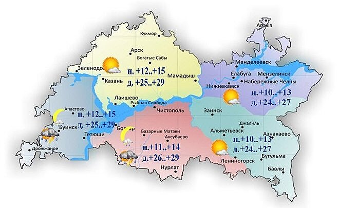 Сегодня в Татарстане потеплеет до +30 градусов