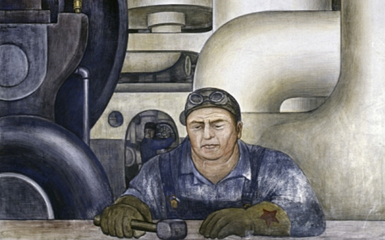Диего Ривера. Детройт. Рабочий. 1932