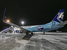 Пассажирский лайнер получил уникальный дизайн в честь хоккейной команды «Норильск»