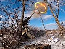 Расчеты самоходок «Малка» разрушили укрепления боевиков в зоне СВО