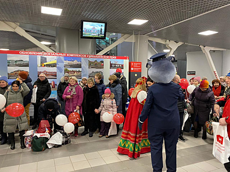 В Самару прибыли туристы на Рождественском поезде