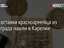 Фото: останки красноармейца из Ленинграда нашли в Карелии