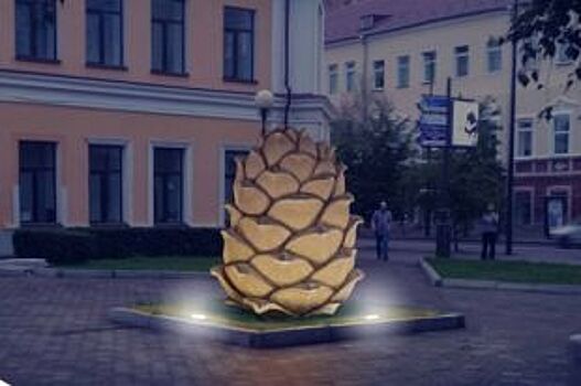 В каждом районе Красноярска появится арт-объект «кедровая шишка»