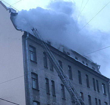 В центре Петербурга произошел пожар в квартире