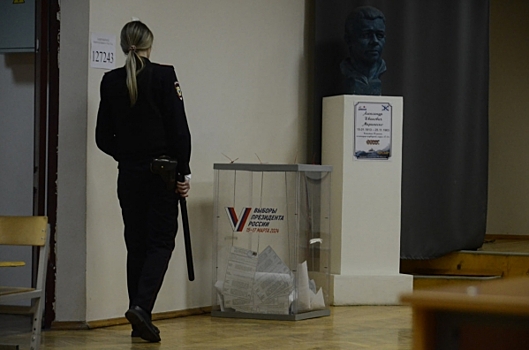 Пенсионерка облила краской урну для голосования в Великом Новгороде