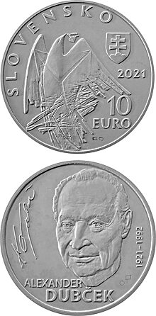 Александр Дубчек на 10 евро Словакии: 100 лет со дня рождения инициатора «Пражской весны»