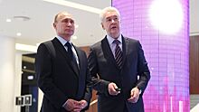 Путин и Собянин открыли колесо обозрения «Солнце Москвы» на ВДНХ
