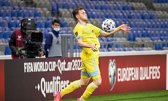 Футболист Казахстана, забивший два гола Украине, провалил допинг-тест