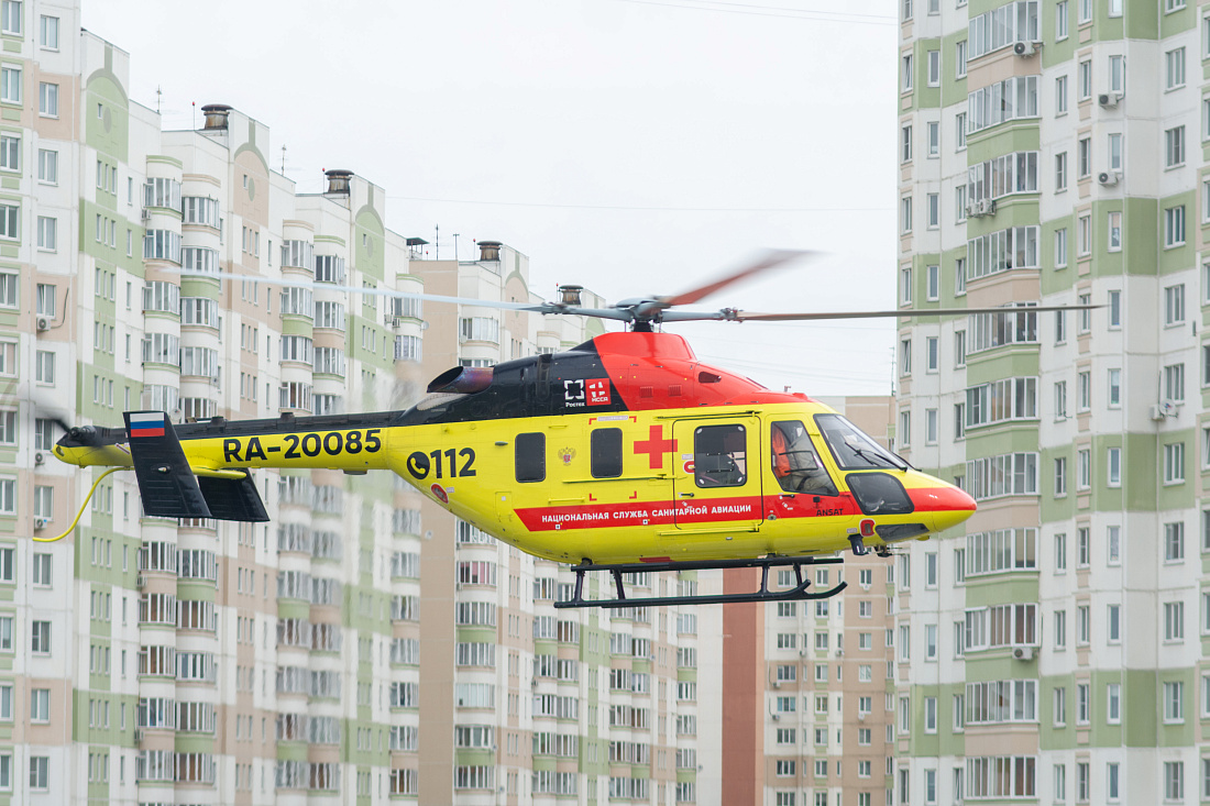 В Курской области вертолет санавиации за этот год совершил 62 вылета