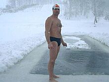 Новосибирский морж задумал совершить заплыв на Северном полюсе