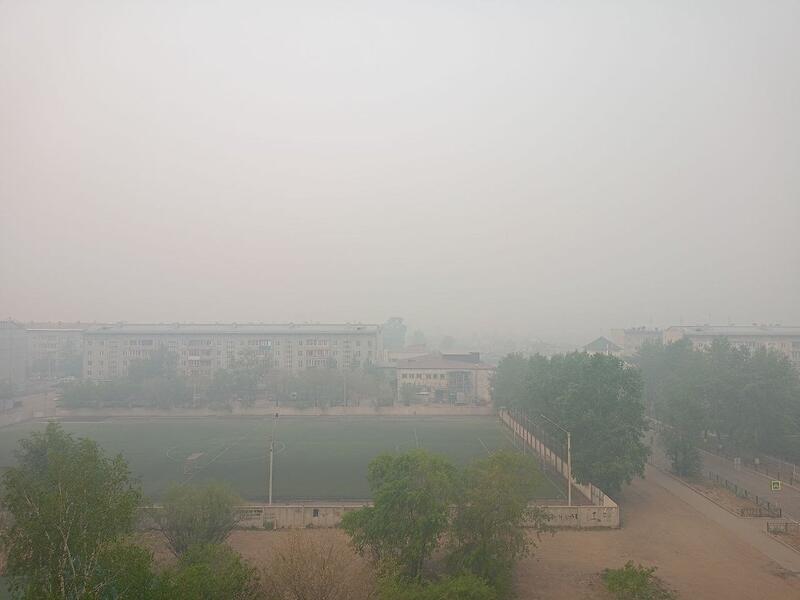 Читинцы задыхаются от дыма из-за пожаров, которые действуют вокруг города