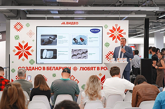М.Видео показала первую бренд-зону с техникой от производителей из Беларуси