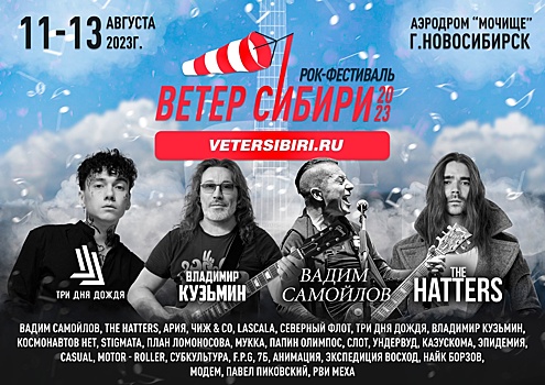 The Hatters появились на афише фестиваля «Ветер Сибири» вместо группы «Сплин»