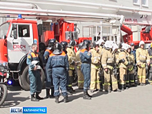 В Калининградской областной больнице прошли учения спасателей и пожарных