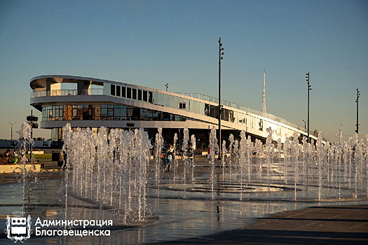 Фонтан в Благовещенске будет работать еще две недели