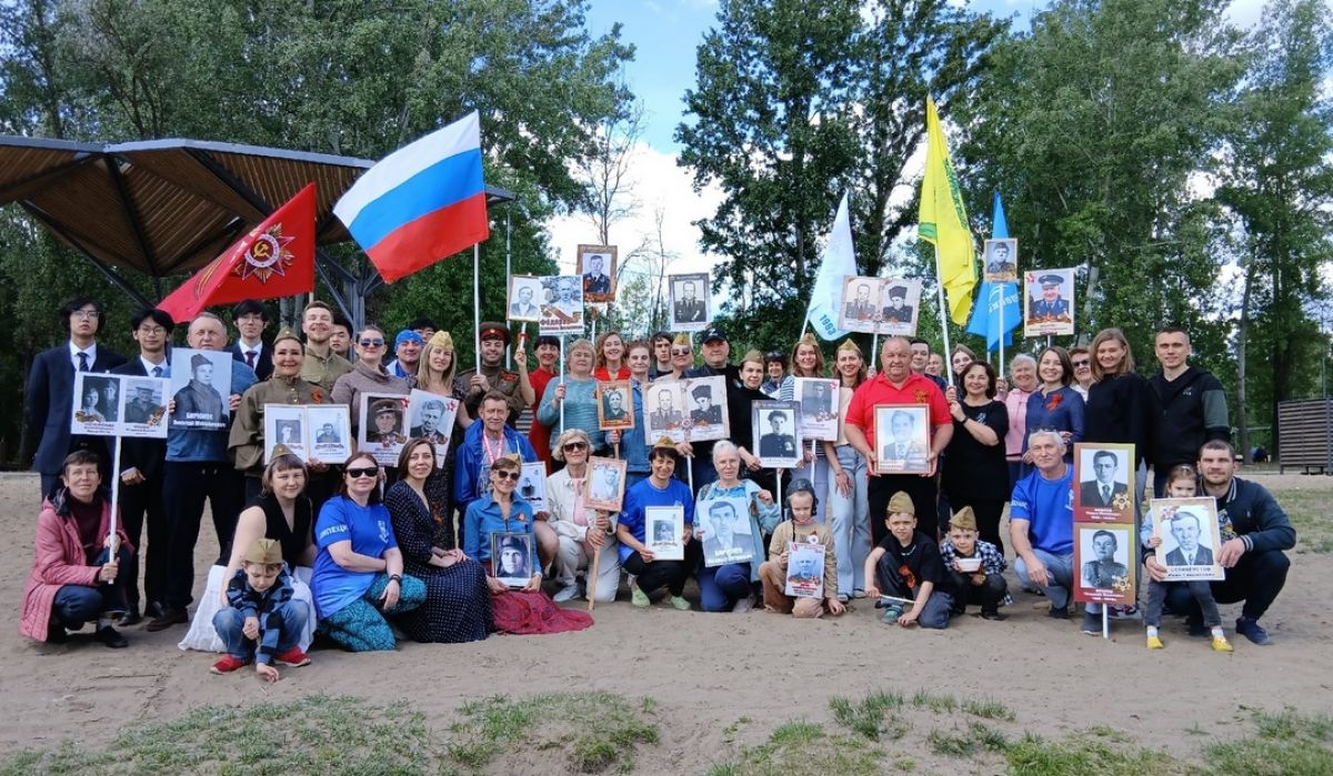 Липецкие моржи присоединились к патриотической пробежке 9 мая