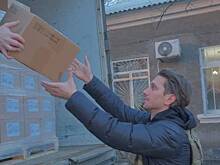 Елена Север, Юрий и Владимир Киселевы привезли гуманитарную помощь в Луганск и Донецк