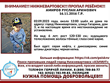 В Нижневартовске пропал шестилетний мальчик