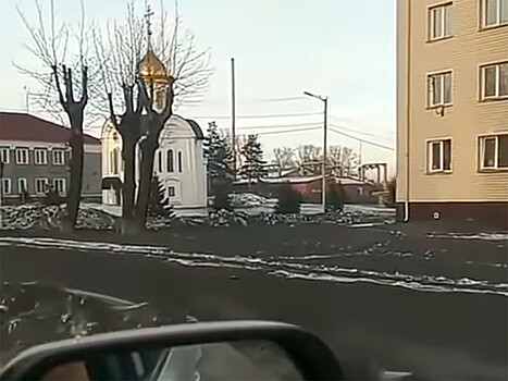 В Кемеровской области выпал черный снег